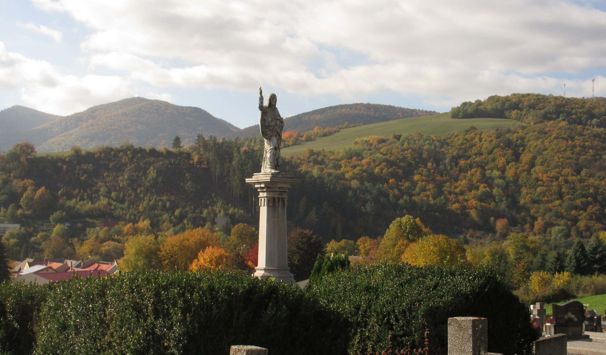Blick vom Friedhof 