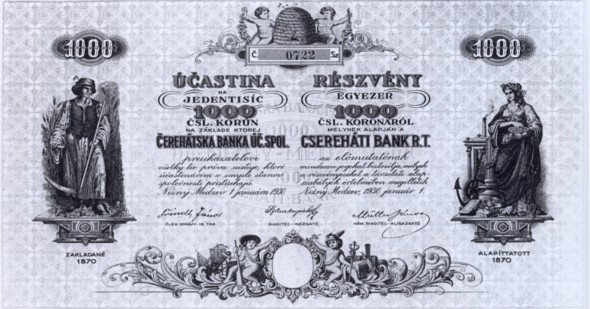 Aktie (Metzenseifner Csereháti Bank, 1930)